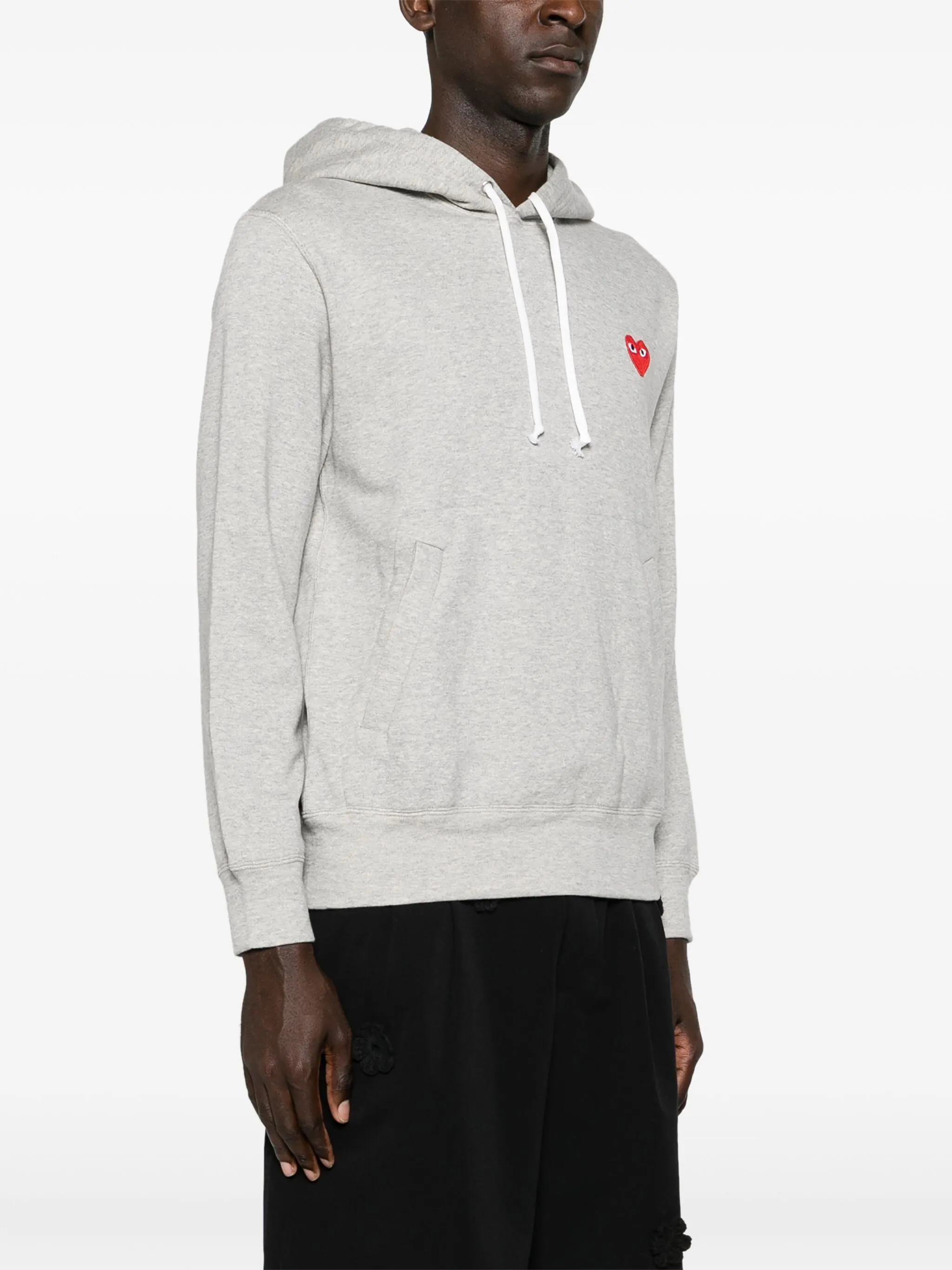 Unisex Hoodie Red Heart - Grey