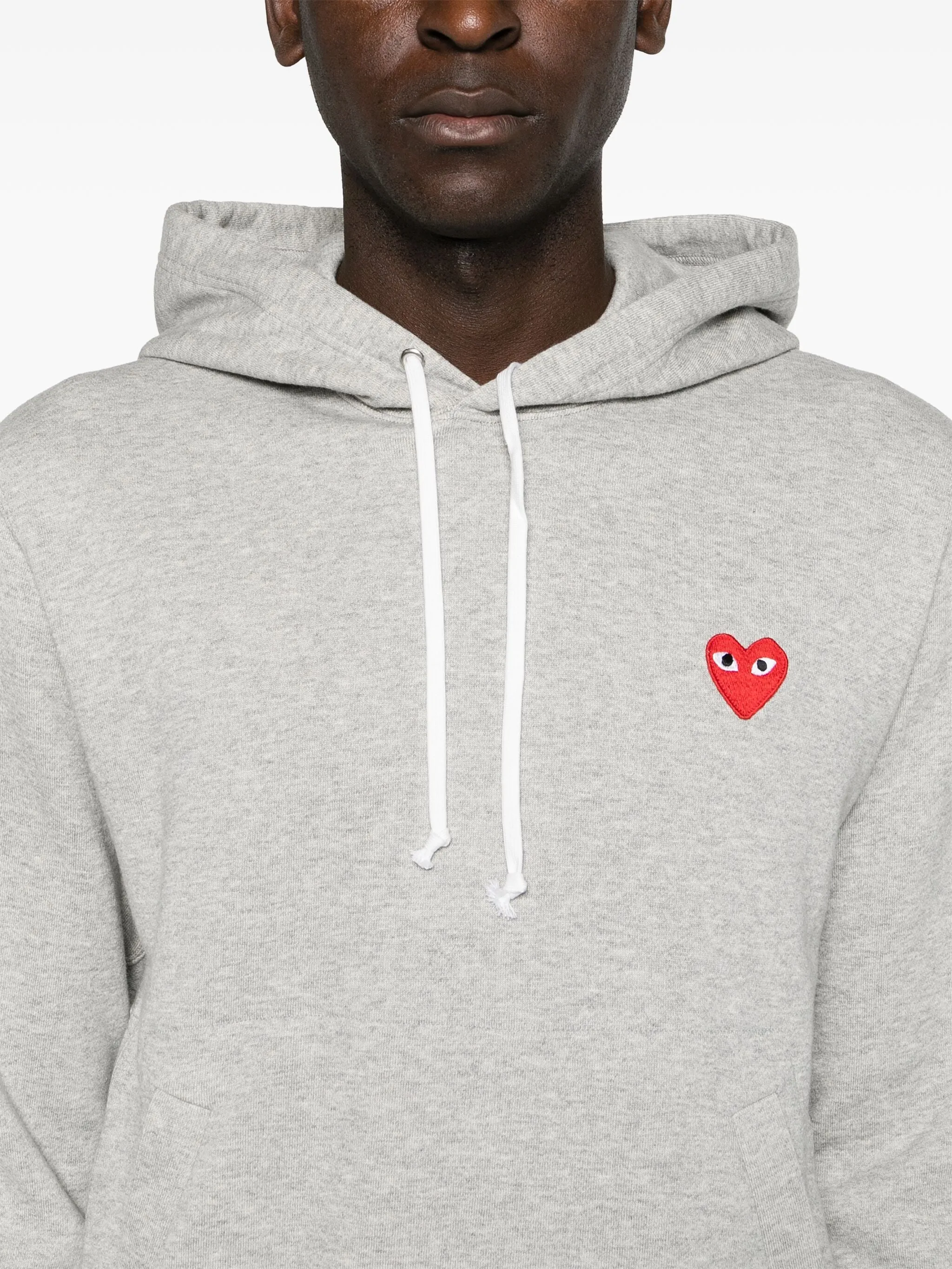 Unisex Hoodie Red Heart - Grey