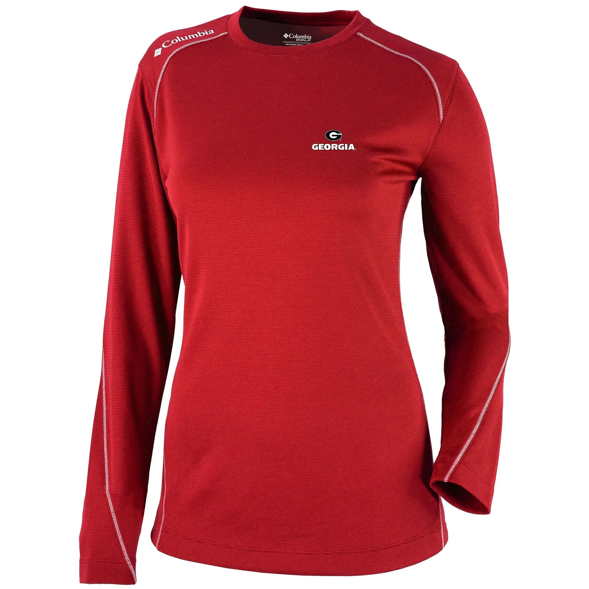 Women's Columbia  Red Georgia Bulldogs Omni-Wick Shotgun Long Sleeve T-Shirt