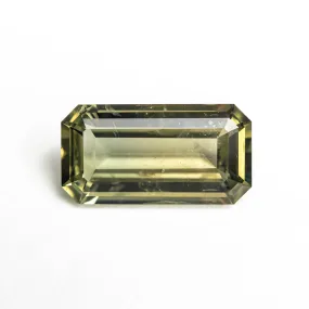 Yellow/Green Step Cut Sapphire - 1.76ct Cut Corner Rectangle