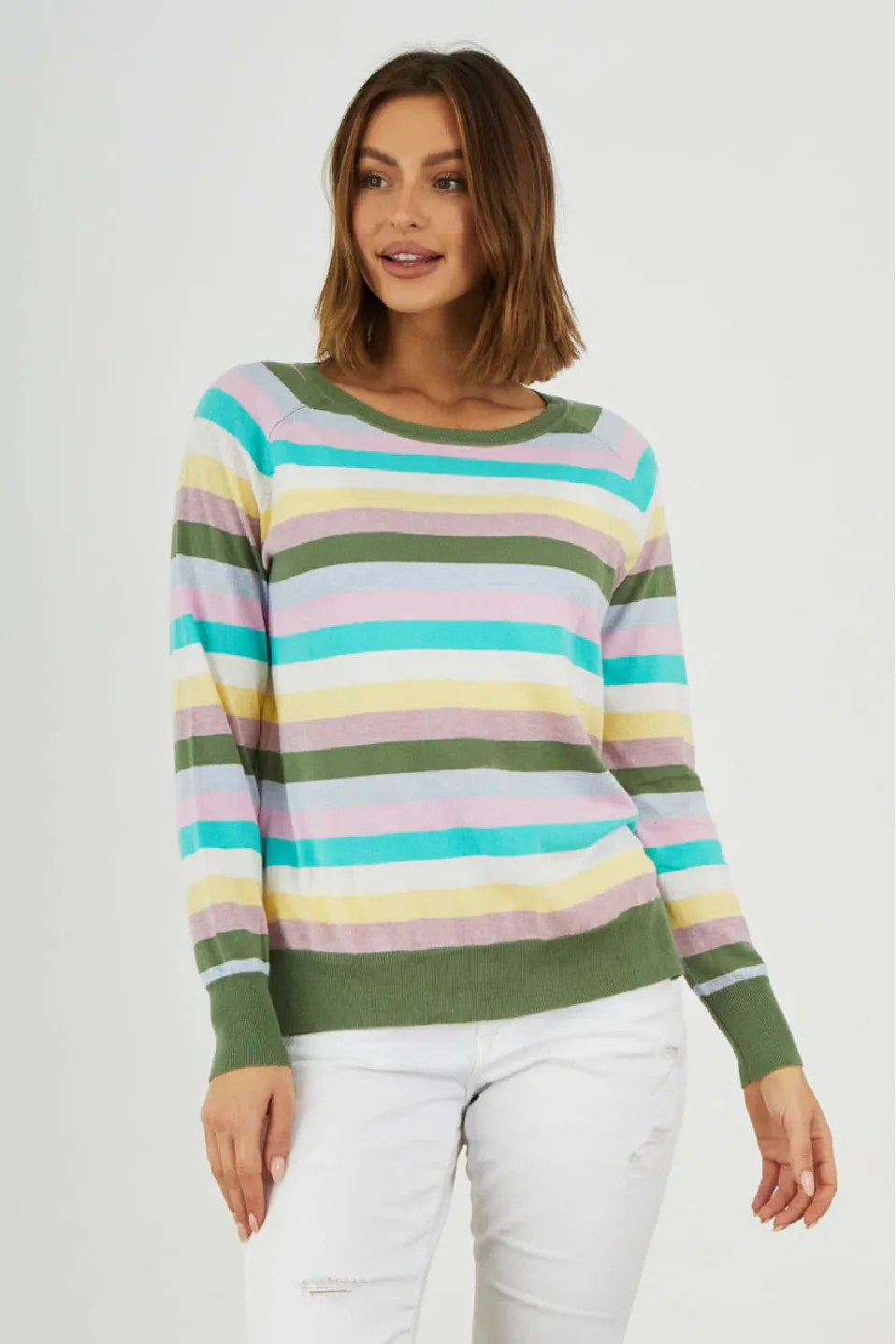 Zaket & Plover Multi Stripe Sweater