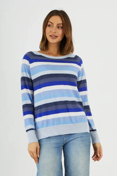 Zaket & Plover Multi Stripe Sweater